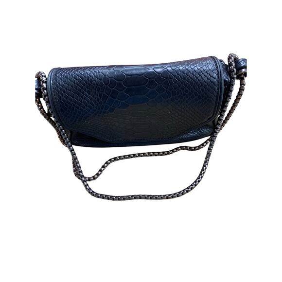 Dylan Kain Leather with Metal Chain Crossbody - Picture 1 of 6